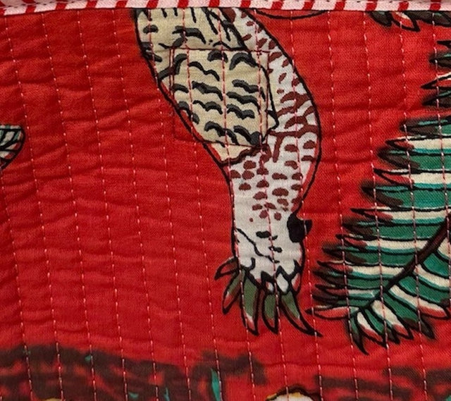 Mer St Barth Jungle Tote Red