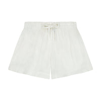 Mer St Barth La Plage Boy's Drawstring Short White