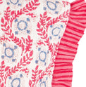 Mer St Barth La Plage Ruffle Pouch Jaipur Bloom