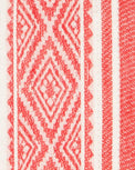 Mer St Barth Noa Women's Maxi Kaftan Red Dobby Stripe