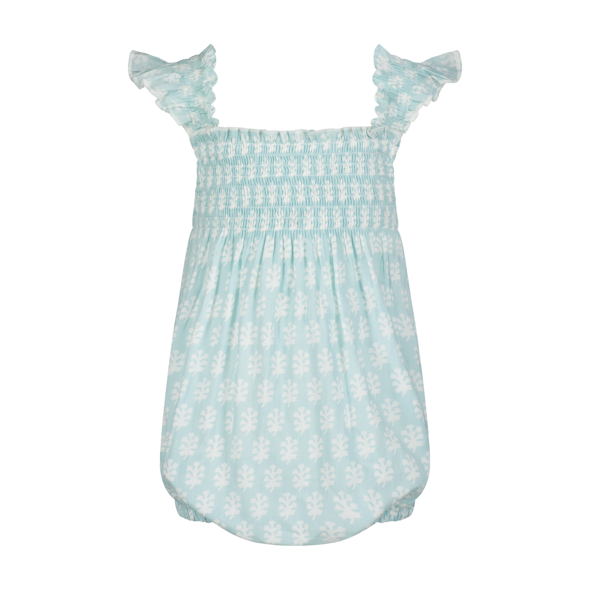 Mer St Barth Leila Baby Romper Seafoam Booty