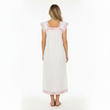 Mer St Barth Maxi Sandrine Women's Dress Petal Embroidery