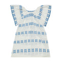 Mer St Barth Mini Capucine Girls' Coverup Blue Embroidery