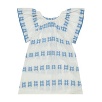 Mer St Barth Mini Capucine Girls' Coverup Blue Embroidery