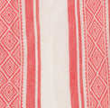 Mer St Barth Mini Chantal Girls' Dress Red Dobby Stripe