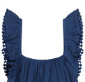 Mer St Barth Mini Eva Girls' Ruffle Dress Lapis Blue