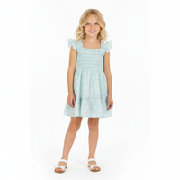 Mer St Barth Mini Paloma Girls' Dress Seafoam Booty