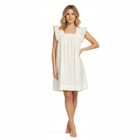 Mer St Barth Mini Sandrine Women's Dress Gold Dobby