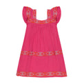 Mer St Barth Mini Sandrine Women's Dress Raspberry Embroidery