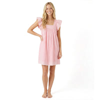 Mini Sandrine Womens Dress Pink Embroidery