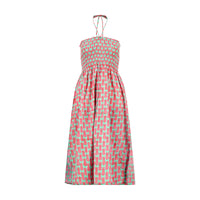 Mer St Barth Oceane Women's Smocked Dress Pineapple Crush Pink