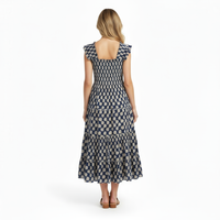 Mer St Barth Paloma Women's Maxi Dress Shell Beach Navy