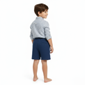 Mer St Barth La Plage Boy's Drawstring Short Lapis Blue