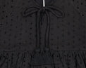 Mer St Barth Sara Girls' Popover Dress Black Eyelet