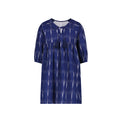 Mer St Barth Sara Girls' Popover Dress Indigo Ikat
