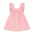 Mer St Barth Serena Girls' Tassel Dress Pink Embroidery