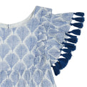 Mer St Barth Sophie Girls' Tassel Dress Navy Feather