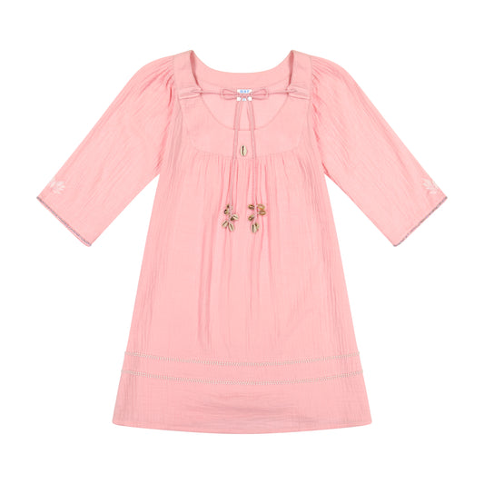 Virginie Caftan Dress Soft Pink- final sale