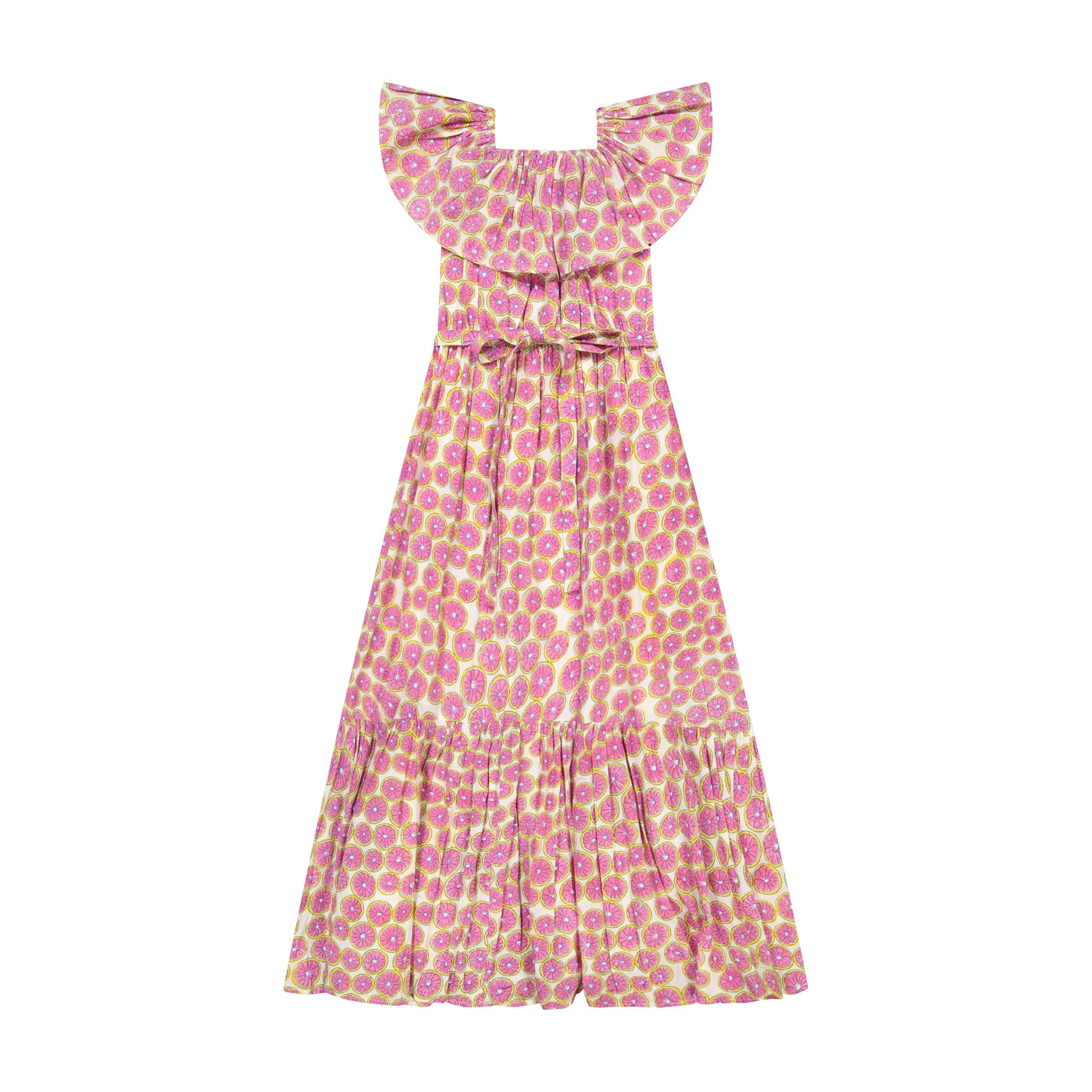 Benoite Women's Off-The-Shoulder Maxi Dress Citrus Pink- final sale