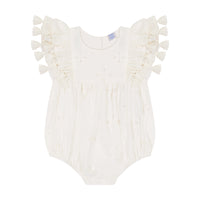 Anna Baby Romper Ivory Eyelet