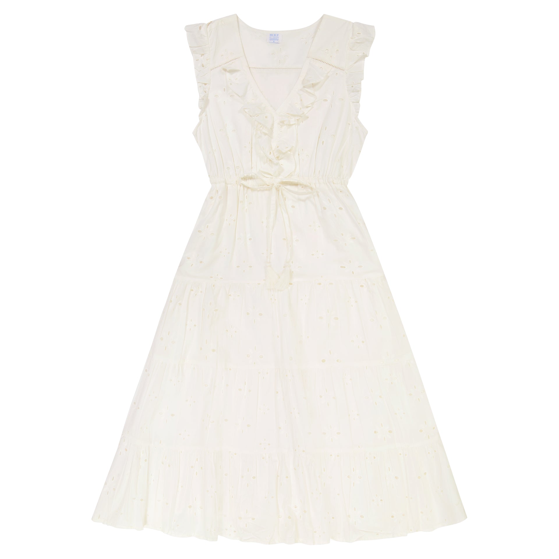 Giselle Women's Maxi Dress White Eyelet