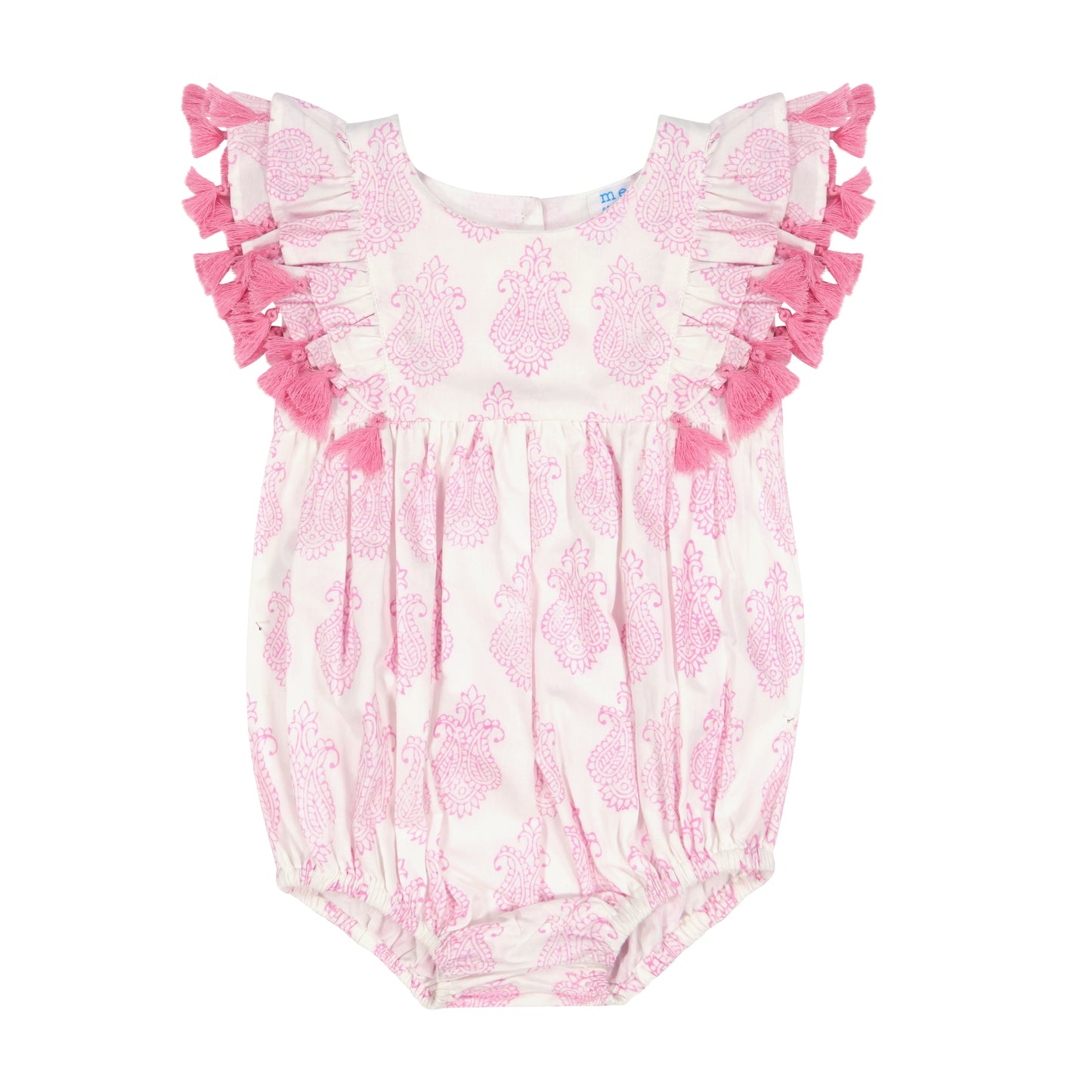 Anna Baby Romper Paisley Pink- final sale