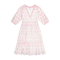 Martine Women's Popover Dress Pink Paisley