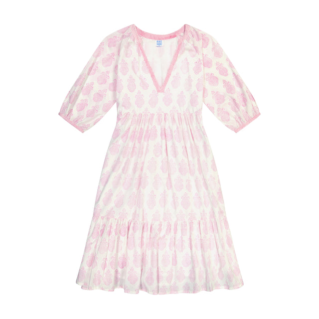 Martine Women's Popover Dress Pink Paisley