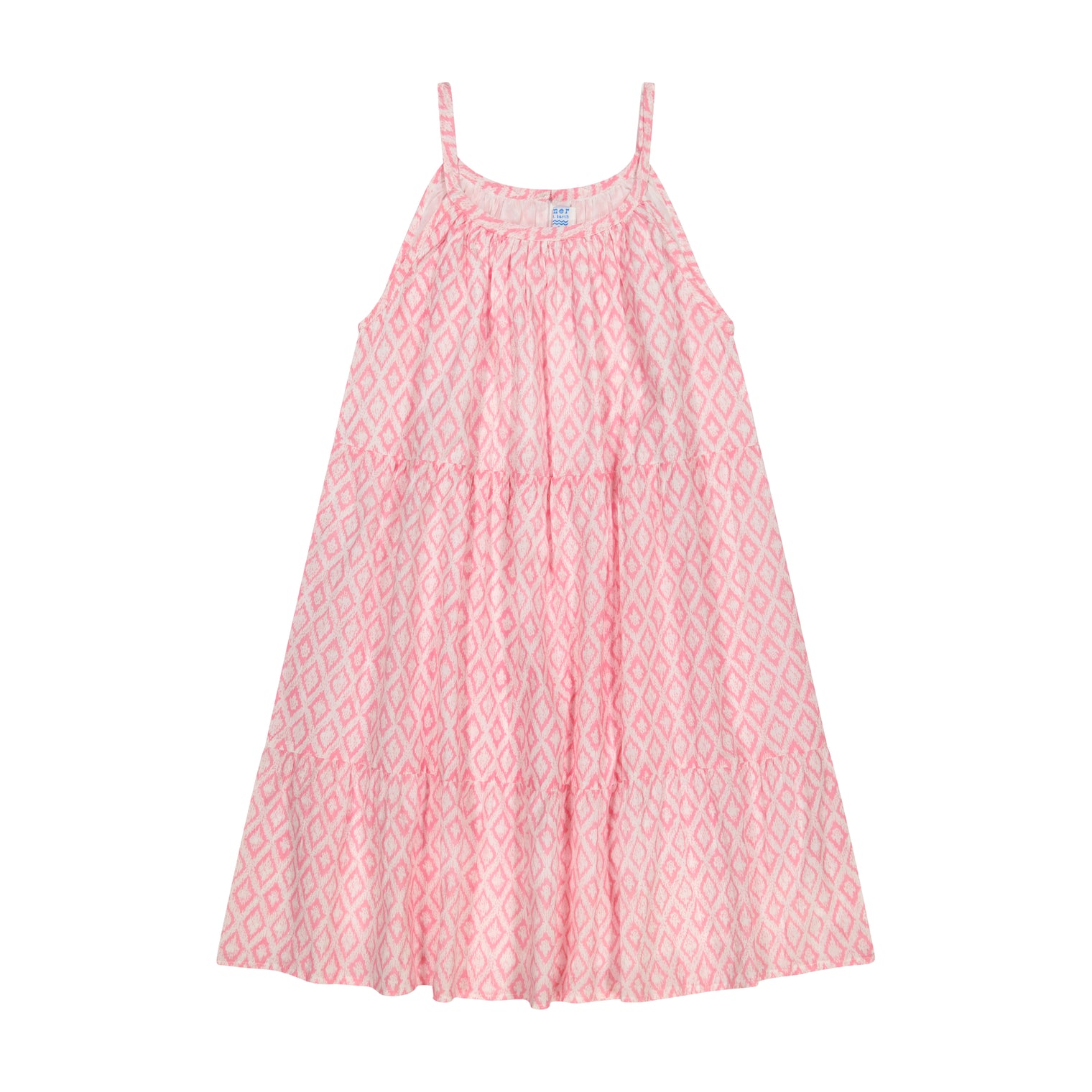 Sabine Women's Swing Sundress Soft Pink Ikat