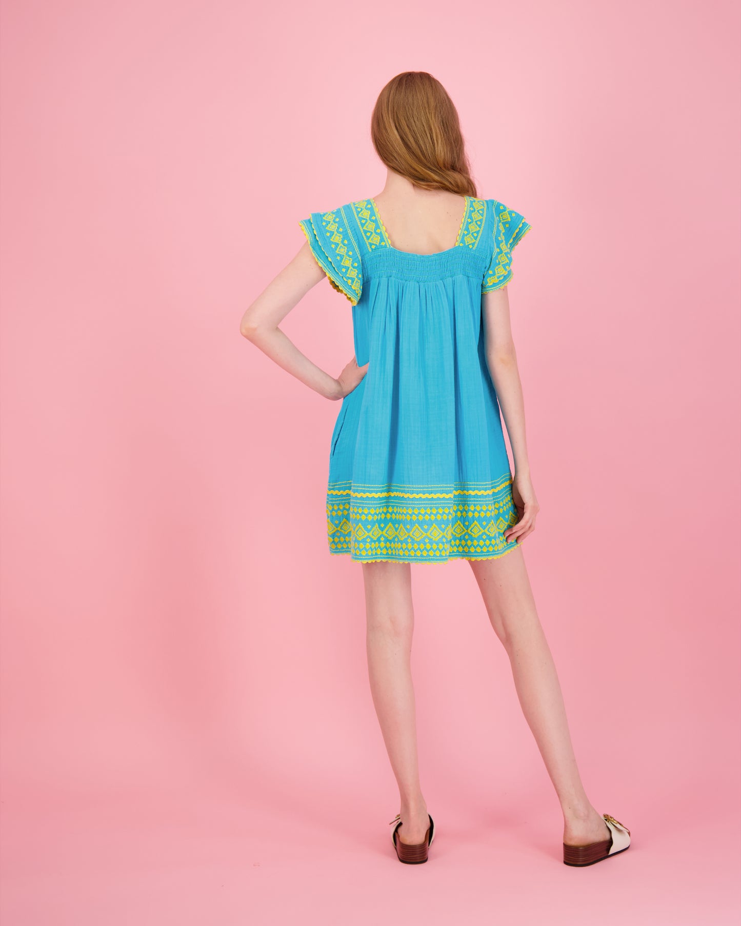 Mini Sandrine Women's Dress Ethereal Blue - final sale