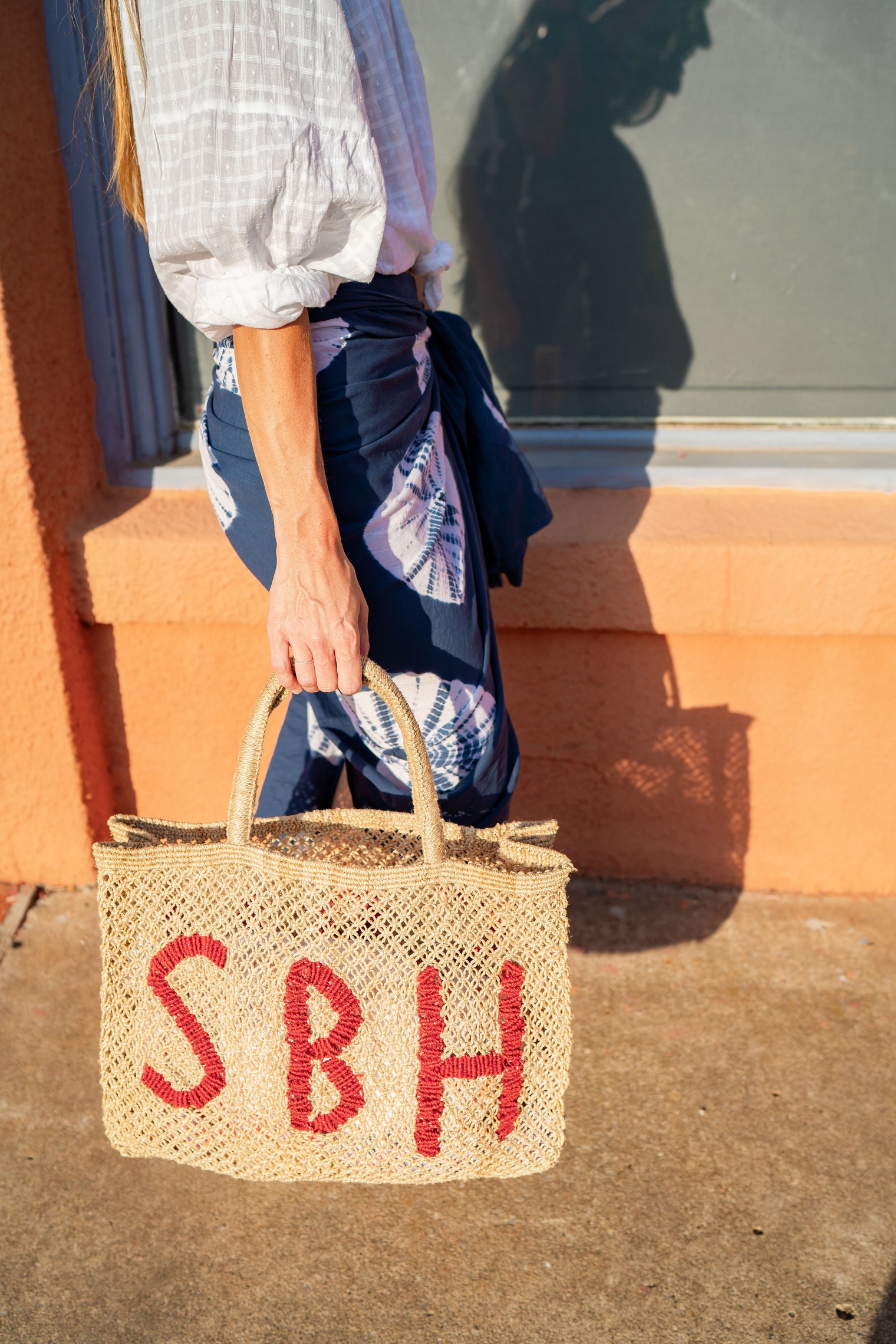 Cotton Saline Pareo Indigo Tie-Dye