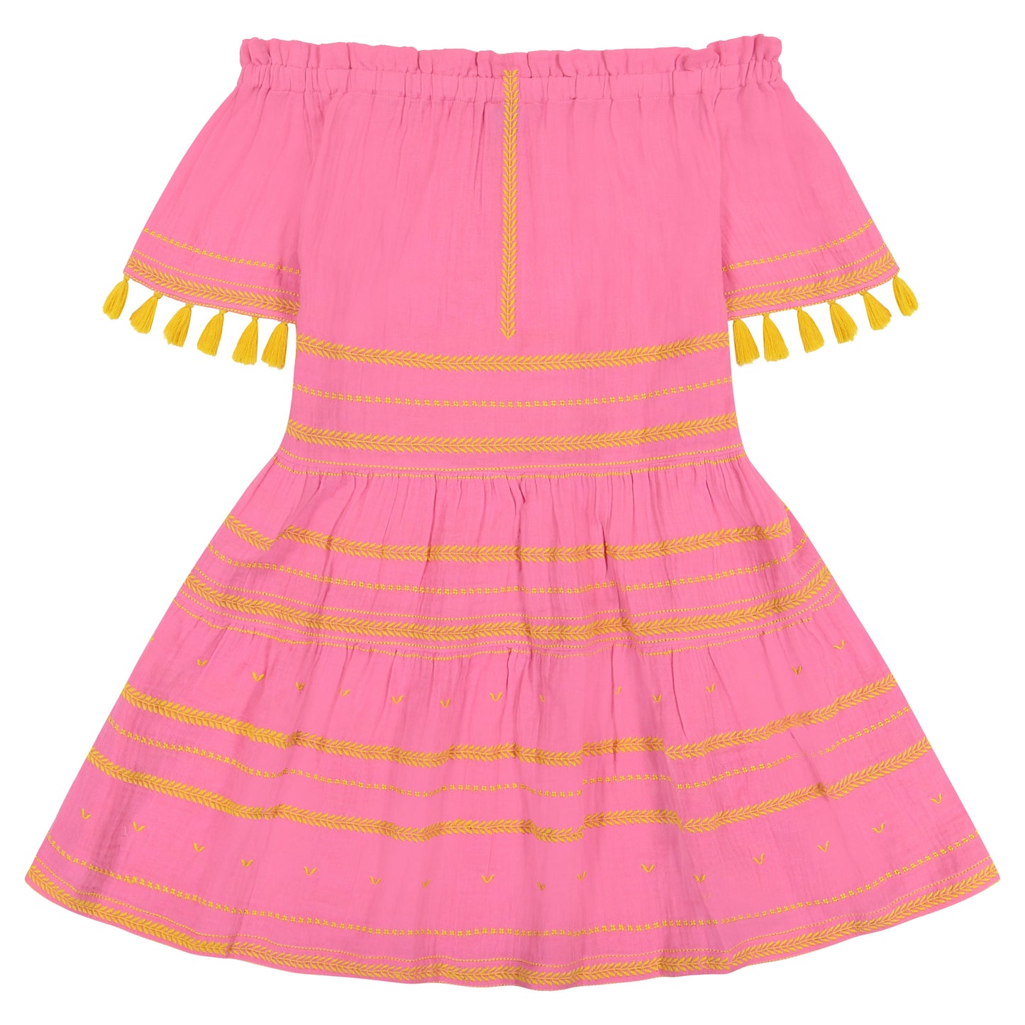 Suri Women's Dress Honeysuckle Yellow Embroidery - final sale